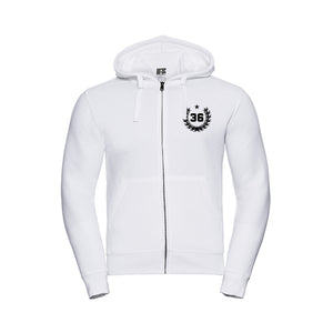 CBD 36 Zip Hoody White